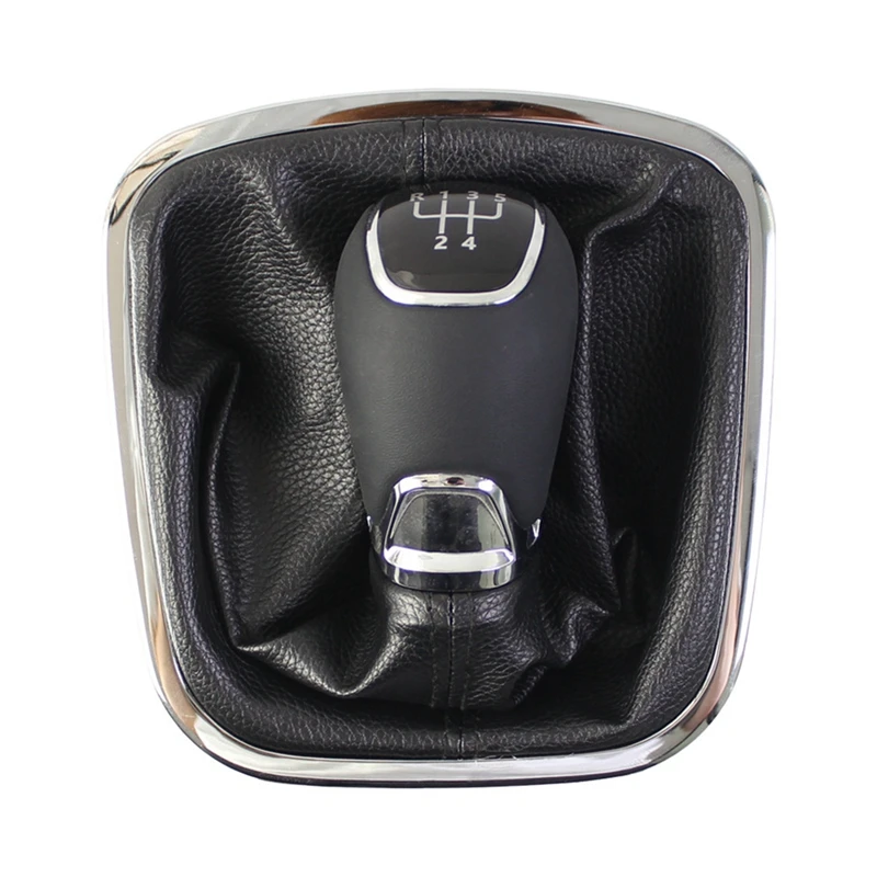 Super Sale For VW Polo 6C 2015-2018 Car 5 Speed Manual Gear Lever Stick Shift Knob with Gaiter Boot Car Accessories
