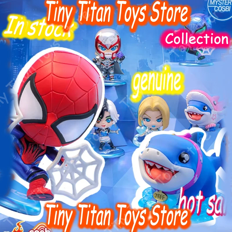 

Коллекционная мини-фигурка Hot Toys Marvel Rivals Series Cosbi: Слепая коробка, Человек-паук, настольное украшение, сюрприз для фанатов аниме, горячий подарок