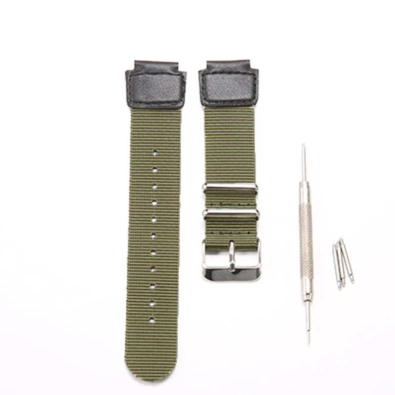 18MM Nylon Strap for Casio AE-1200WH 1300WH SGW-300 AQ-S810W Watch Band Accessories Replacement Sport Watchband Bracelet