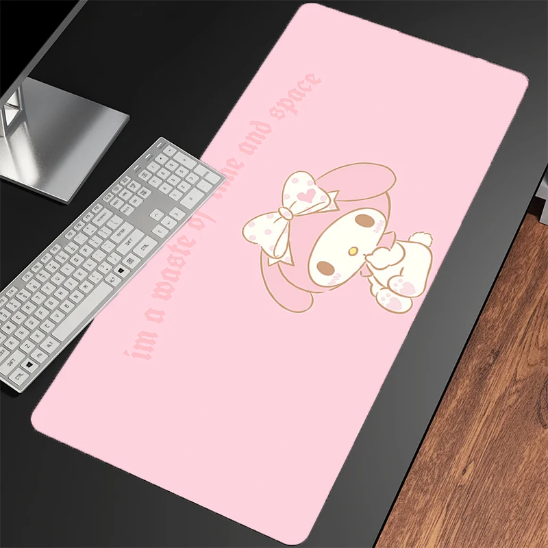 Alfombrilla de ratón My Melody N antideslizante XXL, alfombrilla de ratón para juegos de portátiles, alfombrilla de teclado con impresión HD, alfombrilla grande para ratón, alfombrilla de escritorio para juegos