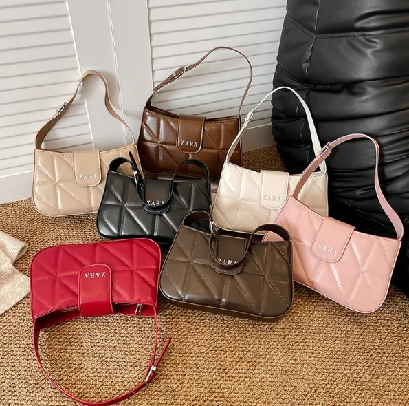 

Women's Solid Color Simple Texture Handbag, New Versatile Underarm Bag Women's Bag