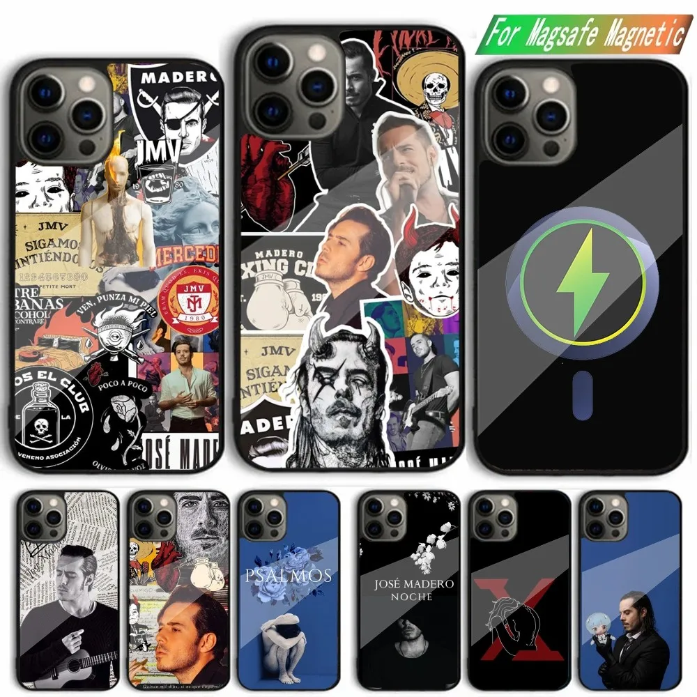 

J-Jose M-Madero Phone Case For iPhone 15,14,13,12,11,Plus,Pro,Max Mini Magsafe Magnetic Wireless Charging