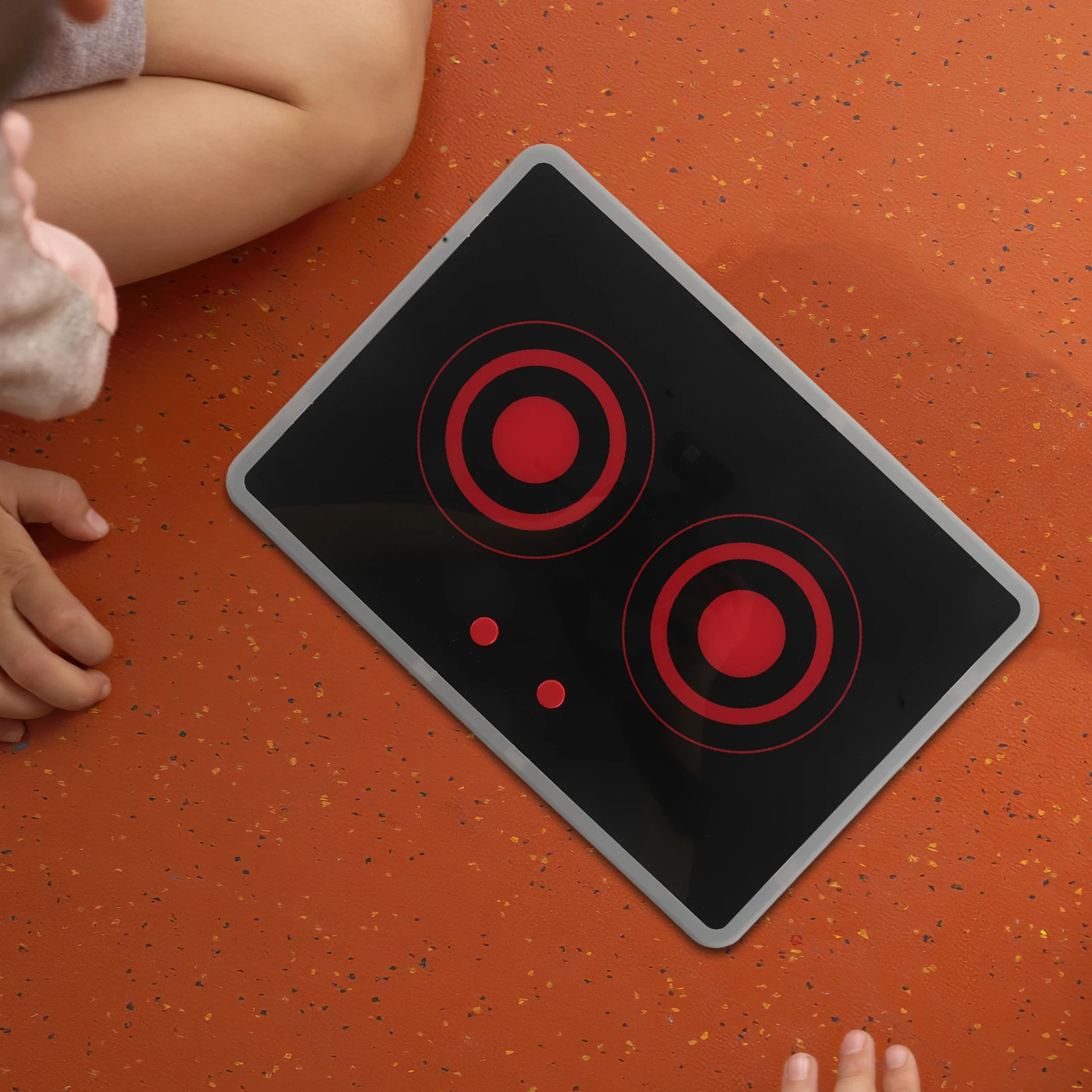 어린이를위한 현실적인 전자기 스토브 놀이 주방 라이트 사운드 척 놀이 세트 11X7 인치 안전한 휴대용 주방 기기