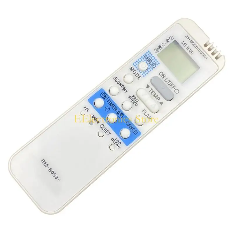 B03C Shock Resistant ABS Remote Control Featuring Ergonomic Handle Simple Button Arrangement for RM8033+ Devices Remotes