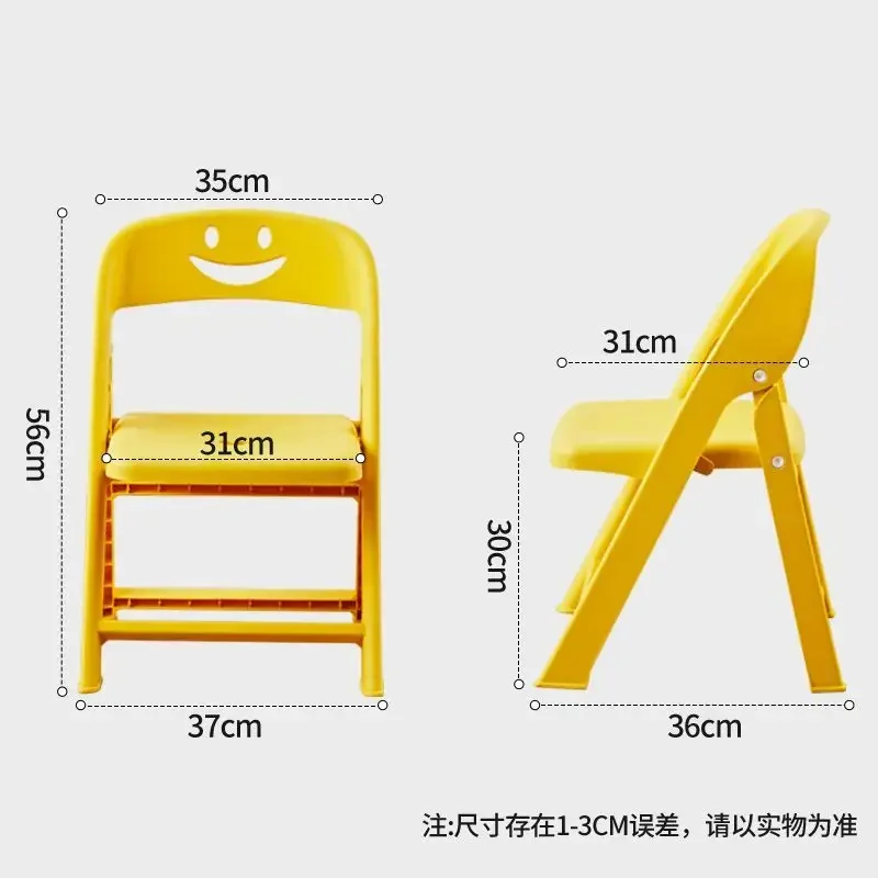 Folding Back Chair Plastic Adult Bench Household Children's Non-slip Thickened Small Chair Kindergarten Baby Chair