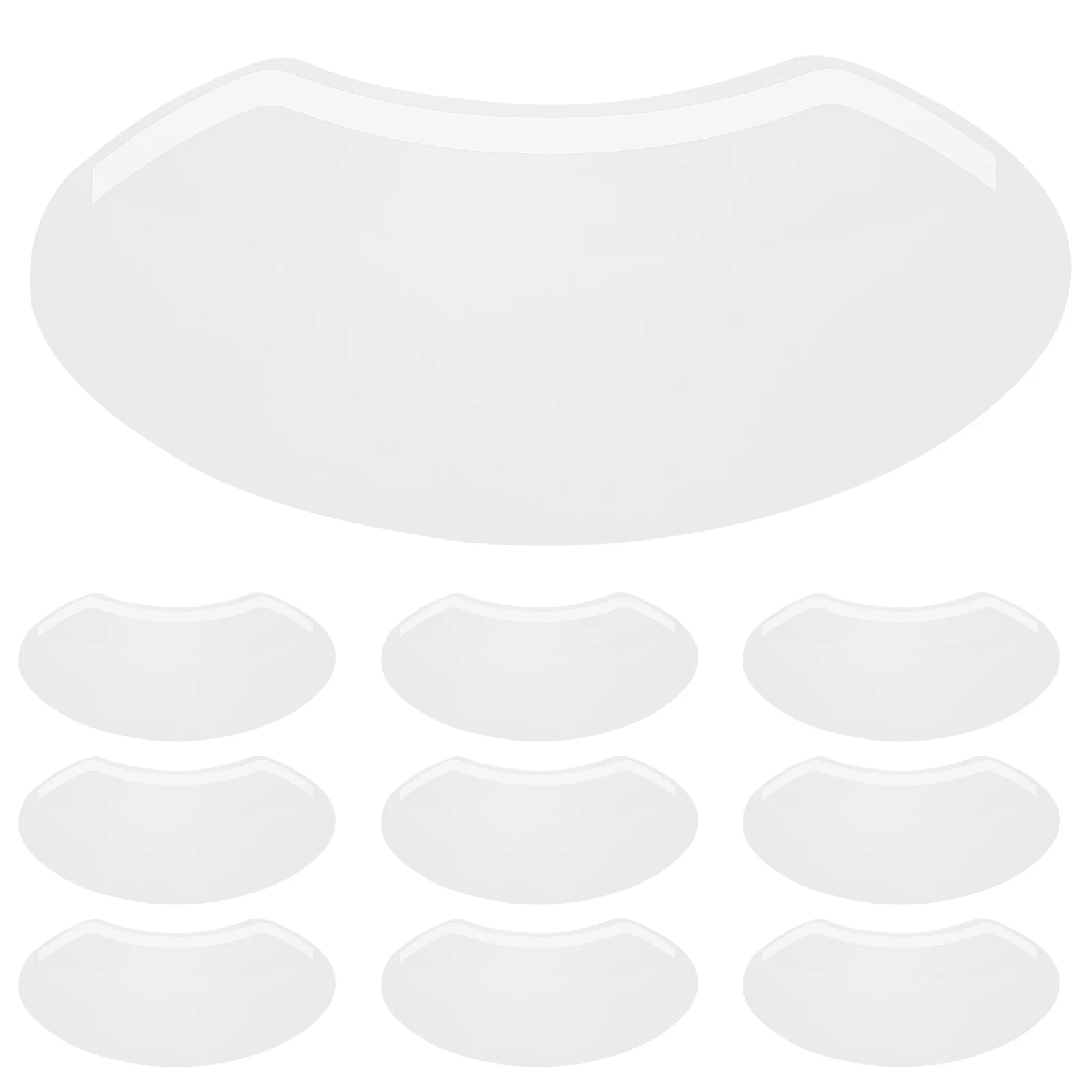 

150pcs Bang Stickers Disposable Hair Salon Masks Transparent Durable Material Precision Cutting Tool For Home