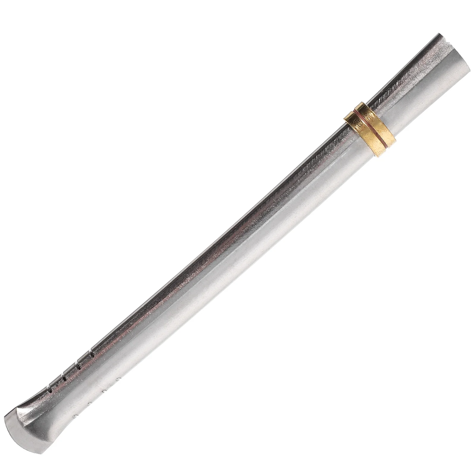 

Stainless Steel Straw Flat Filtered Tea Drink Straws Metal Filtering Mug Silver Home Mixing Kitchen Tool Bar Accessories