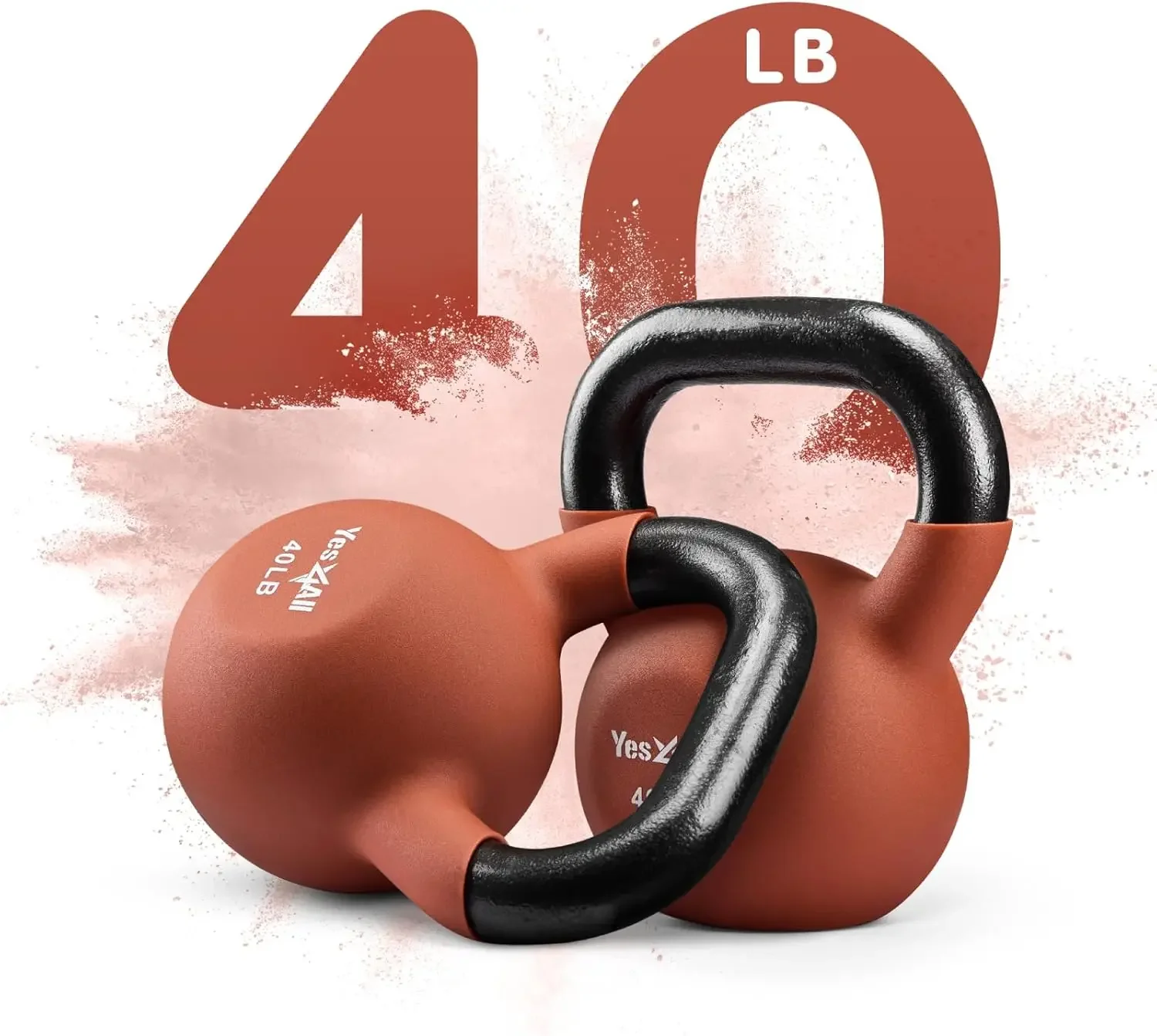 5lbs-65lbs & Kettlebell Sets Adjustable Weights, Neoprene Coated Solid Cast Iron Kettlebell for Home Gym