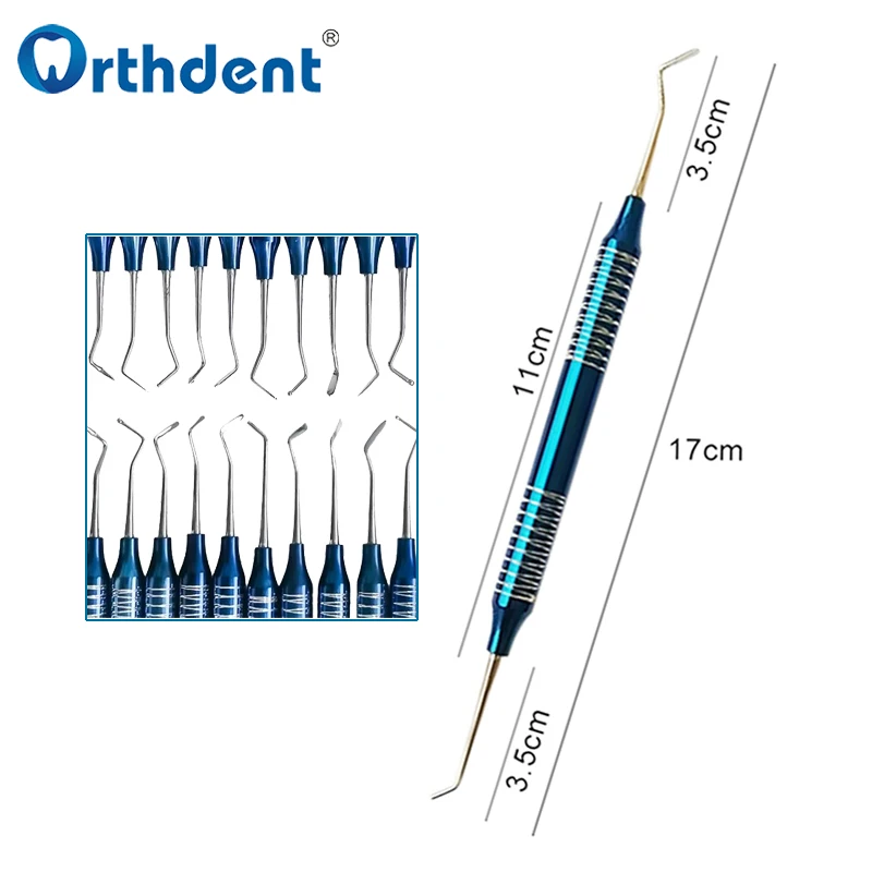 10Pcs/Set Dental Composite Resin Filling Kit Aesthetic Restoration Knife Spatula Double-Head Titanium Autoclavable Dentist Tools