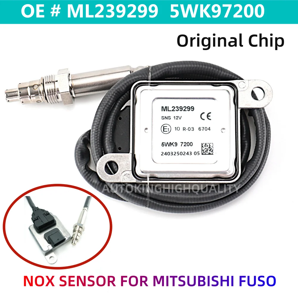 

ML239299 5WK97200 NEW Nitrogen Oxygen Sensing For Mitsubishi Canter/Fuso 2017 NOX Sensor After Cat ML239298