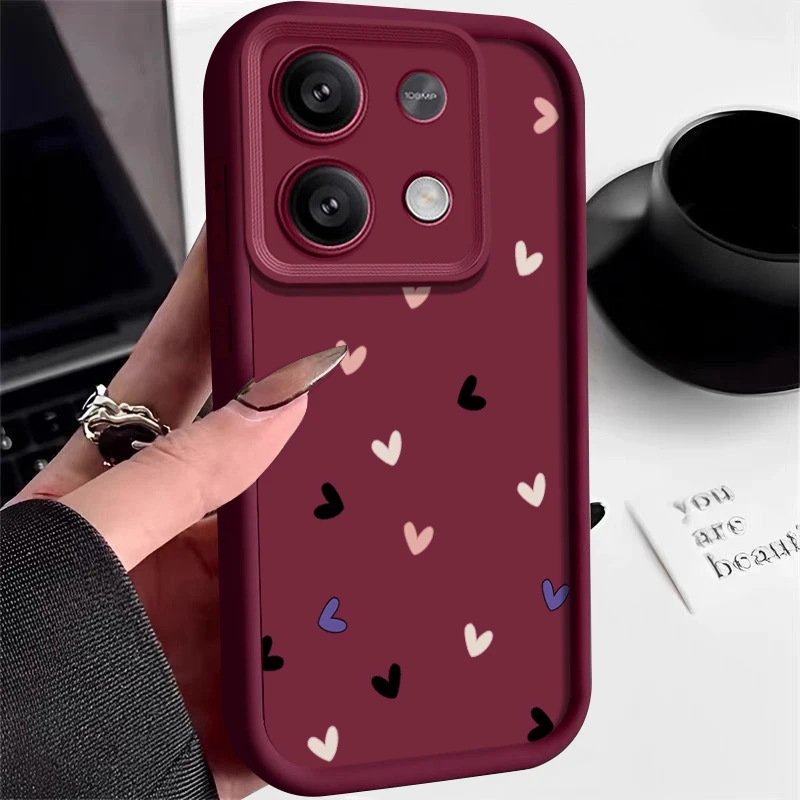 Kleine Handyhülle mit Herzmuster für Xiaomi 17 Pro Max Poco X6 14T 13T Pro Redmi Note 17 15 13 14 4G 14 13 Pro Plus 5G – Detail 10