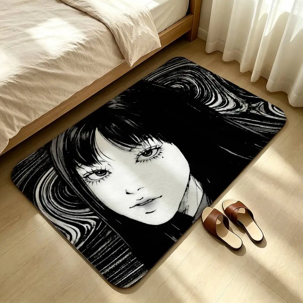T-Tomie Junji Ito Shower Room Absorbent Small Floor Mat Soft Comfortable Decorative Foot Mat