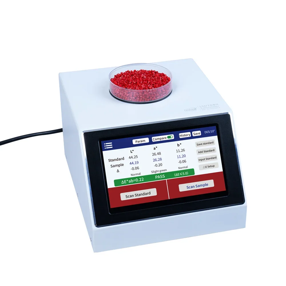 

Custom LS177 D/8 PP PE PVC Granules Mush Pigment Spectral Masterbatch Colorimeter for Masterbatchs