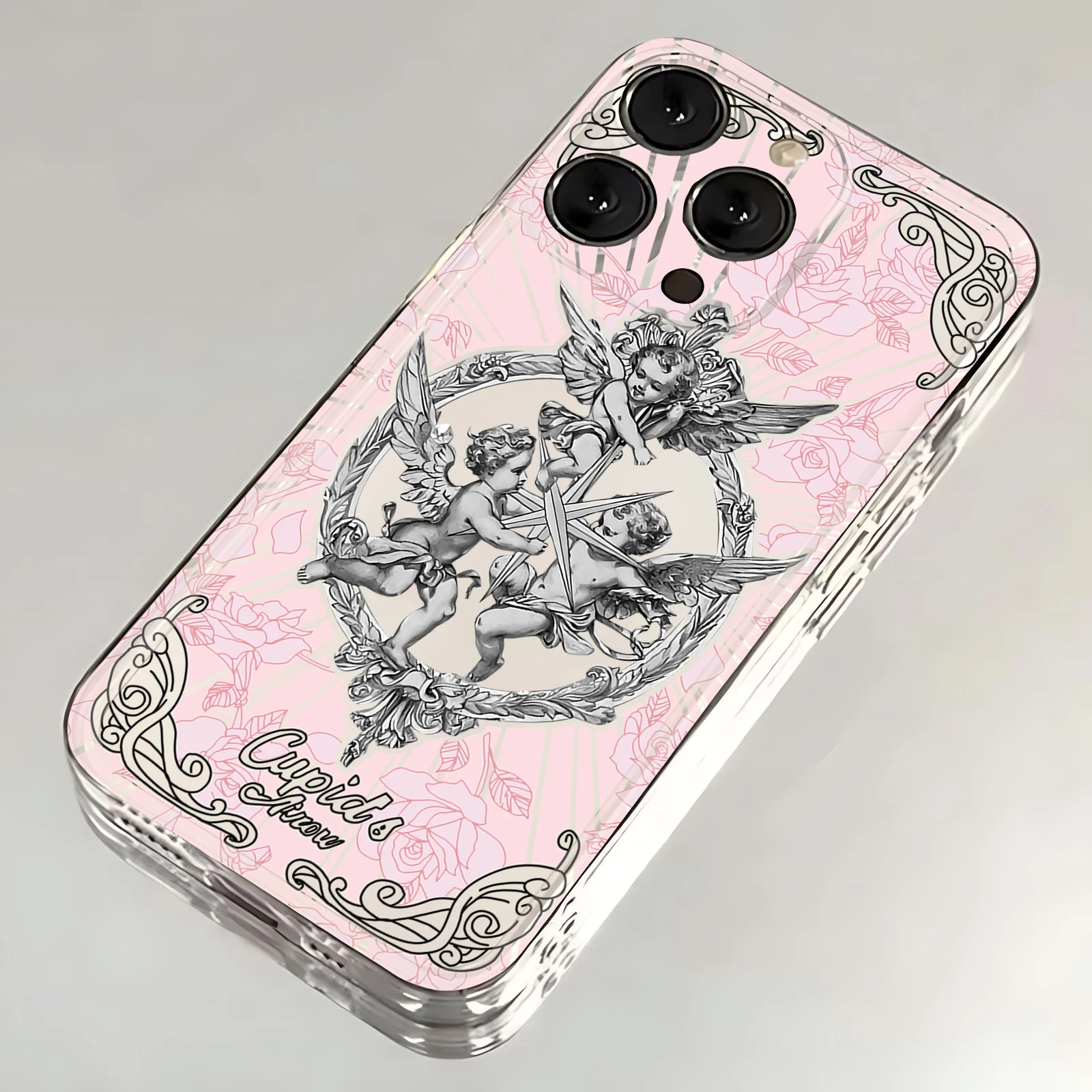

Чехол для телефона Middle Ages Retro Cupid для Iphone 16, 15, 14, 13, 12, 11 Pro Max, прозрачный чехол для Iphone Xs Xr 7, 8 Plus, чехол Funda Cover