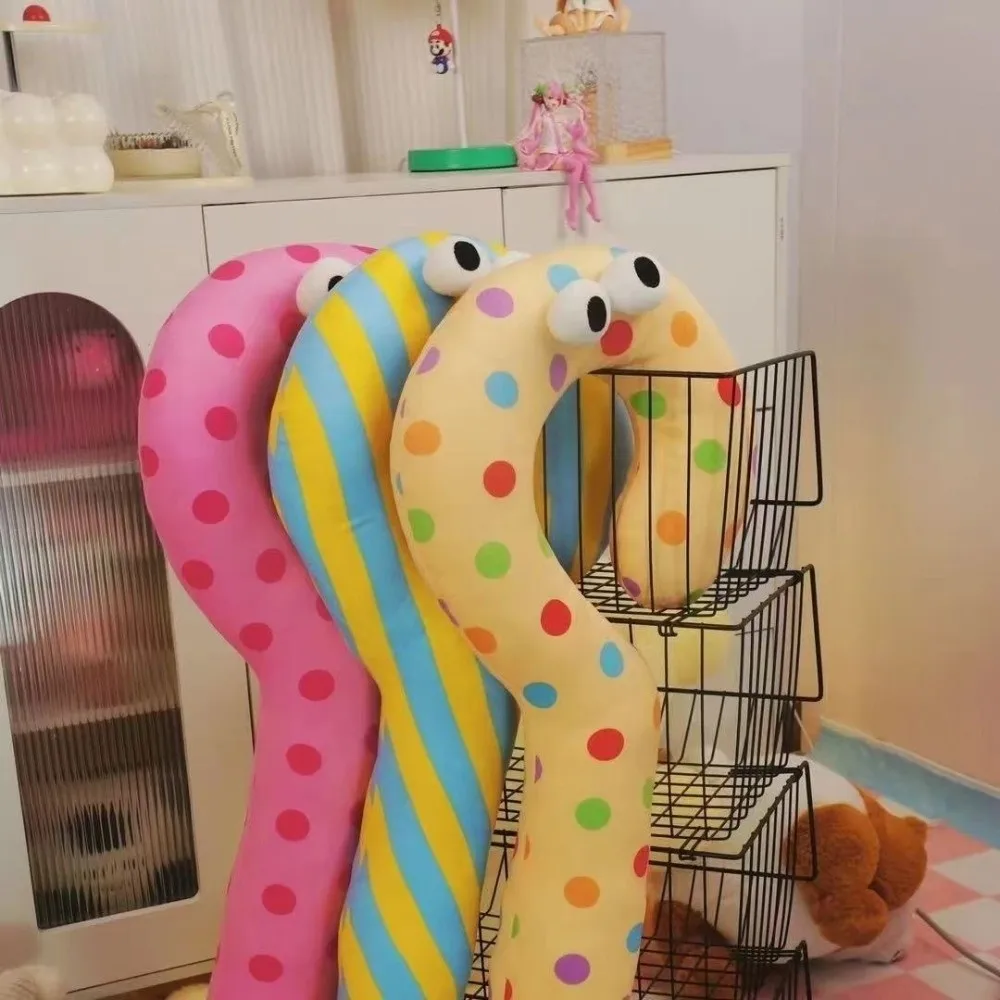 Bonito 105cm ponto de interrogação travesseiro ponto padrão em forma de u travesseiro pescoço decoração da sala de estar travesseiro longo travesseiro de dormir presente