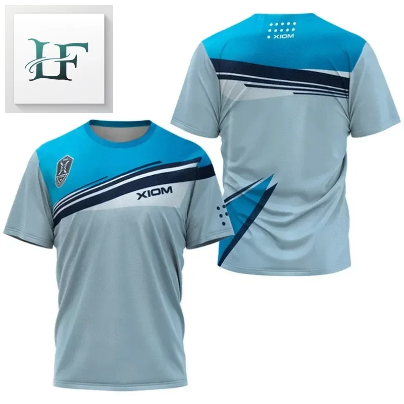 التدرج نمط الرجال تنس طاولة تي شيرت جديد الرجال الصيف تنس الريشة تي شيرت أعلى تنس الطاولة نادي سريعة الجافة قصيرة الأكمام #4