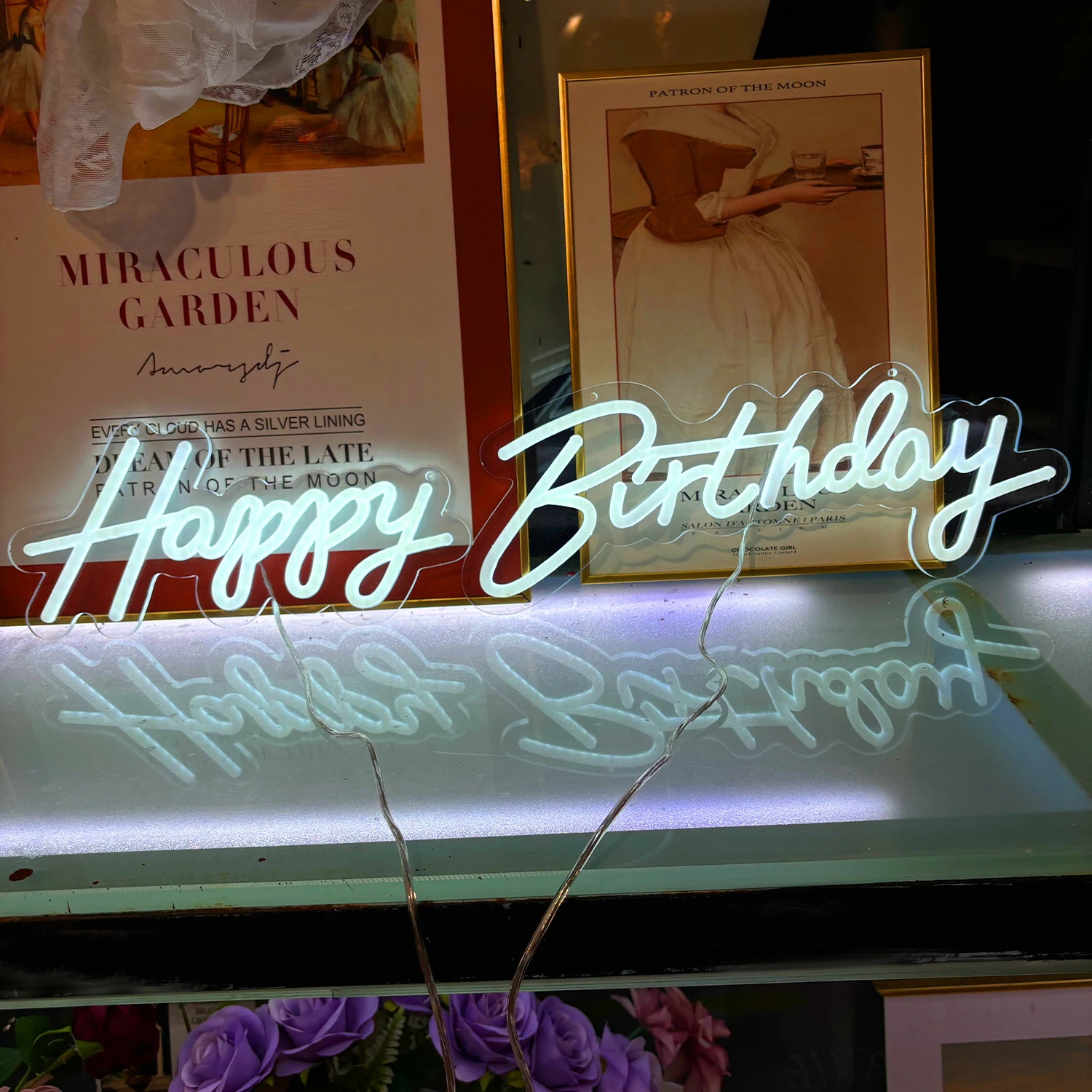 Happy Birthday Neon Sign for birthday party Wall Decor Neon Light Room Shop Home birthday present Led neon ART wall mounted lamp