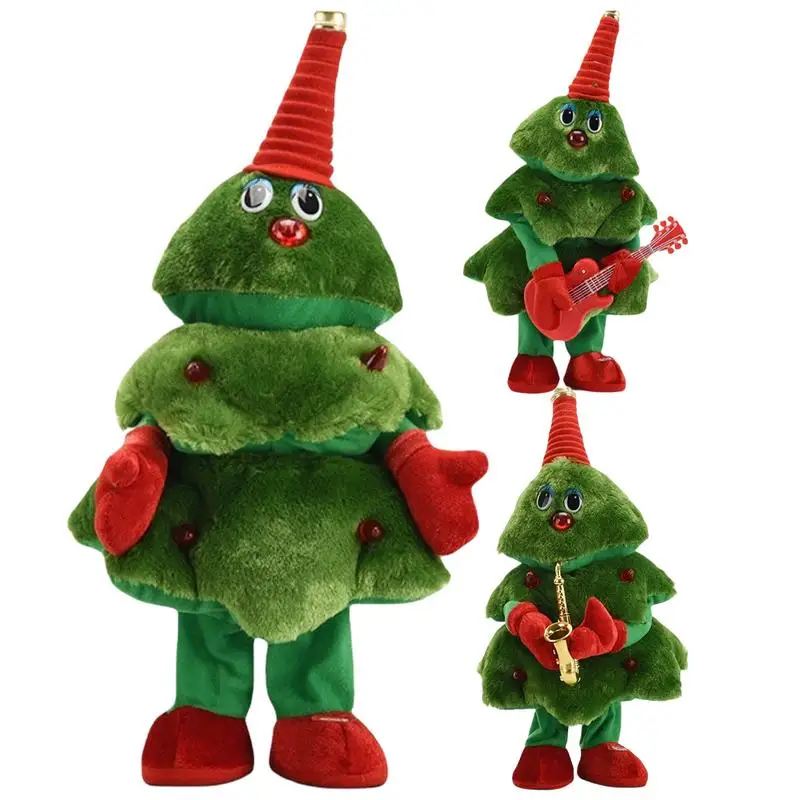 Dancing Christmas Tree Funny Singing Dancing Music Christmas Tree Doll Swinging Christmas Tree Plush Toy With Music And Lights