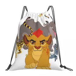 Lion Guard Backpacks Multi-function Portable Drawstring Bags Drawstring Bundle Pocket Sports Bag Book Bags For Travel Students