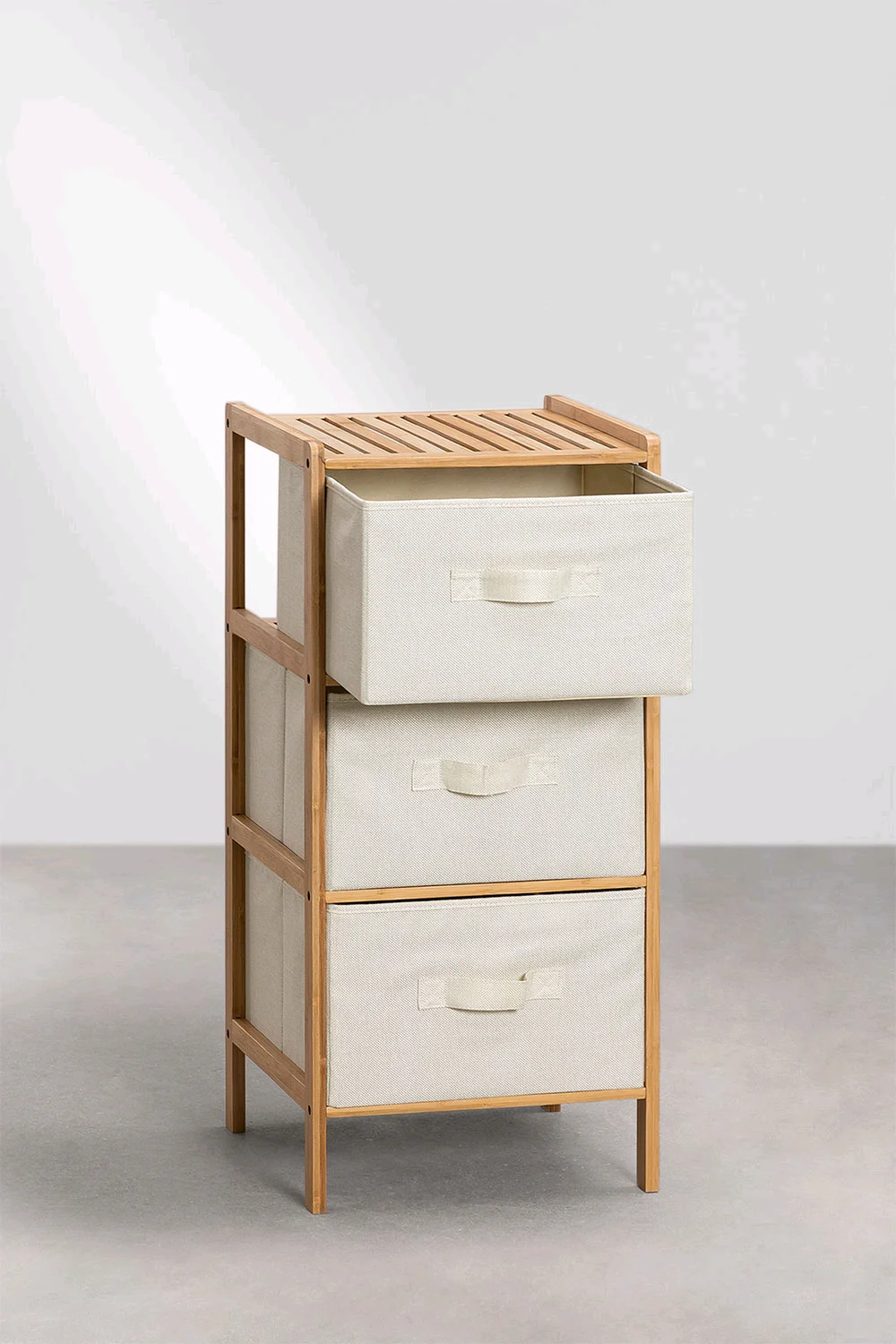 ！@Combohome Bamboo Laundry Hamper Laundry Basket with 3 Tier Shelves