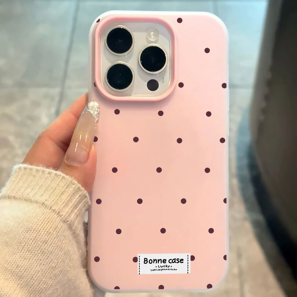 Für Xiaomi Redmi 17 Pro Max Hüllen Niedliche Einfache Polka Dots Silikonhülle Für Redmi Mi 11 Lite 5G 14T Pro 15T Pro 17 Pro INS Funda – Detail 2