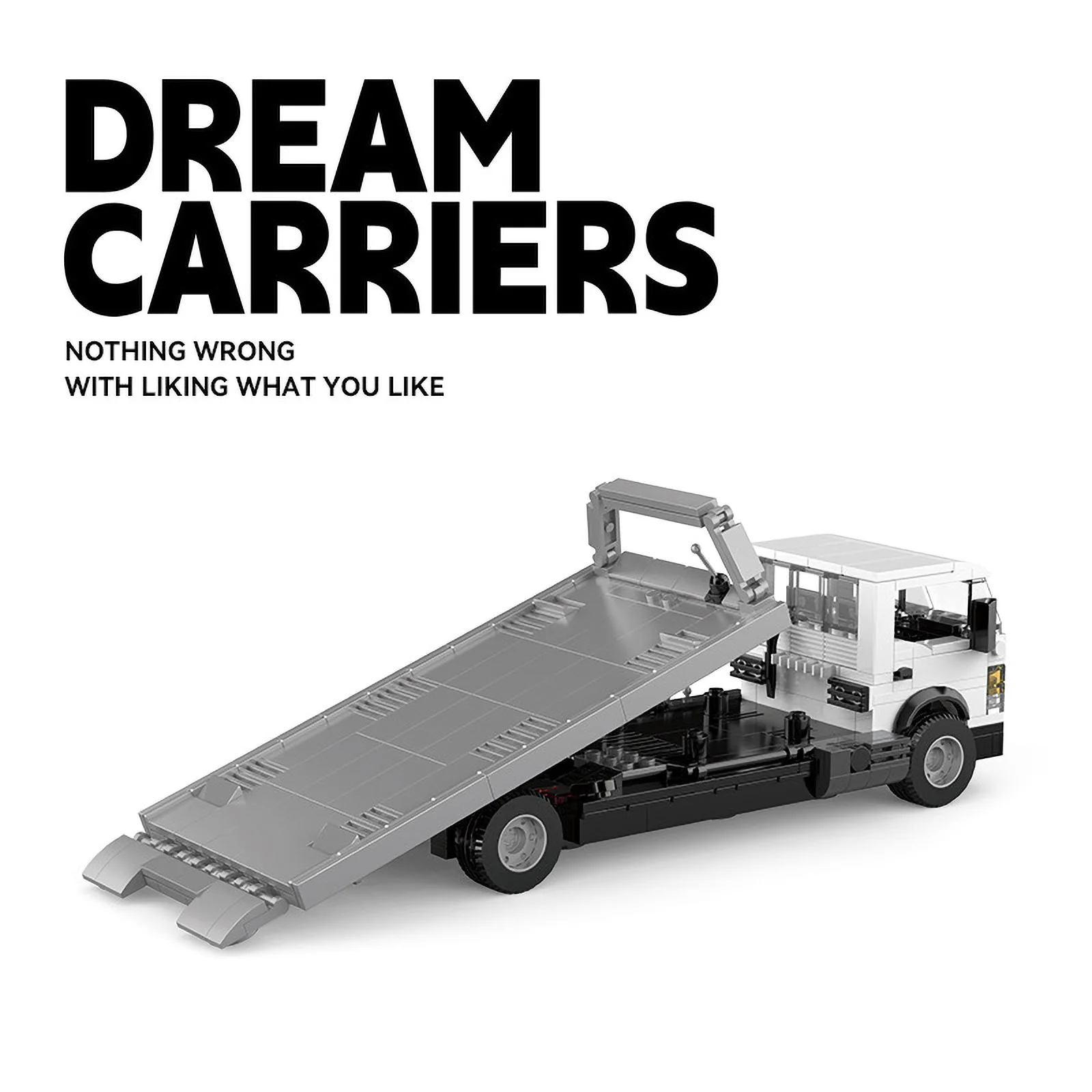 PB8836 482 قطعة مجموعة بناء شاحنة مسطحة مع علبة حاوية هدية ABS الطوب الفني للبناء المتقدمين #5