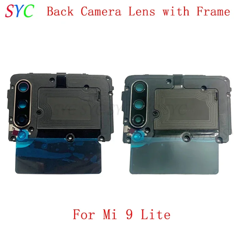 

Back Camera Frame with Lens Glass NFC For Xiaomi Mi 9 Lite Rear Camera Glass Lens with Frame Repair Parts