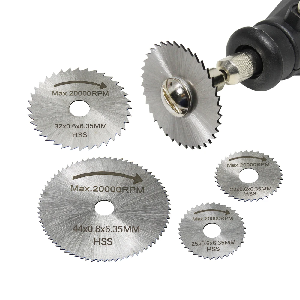 Mini Circular Saw Blade Set High Speed Steel Cutting Disc 1/8\