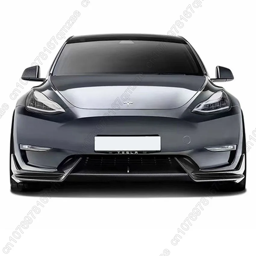 Front Bumper Lip Chin Diffuser Body Kit Spoiler Deflector Tuning Accessories For Tesla Model 3 Y 2017 2018-2020 2021 2022 2023