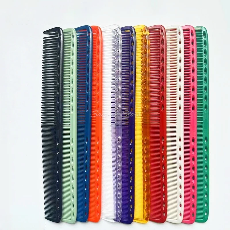 

335/336 Barber Stylist Haircutting Comb Rainbow Double Headed Anti Static High Temperature Resistance Salon Hair Styling Tool