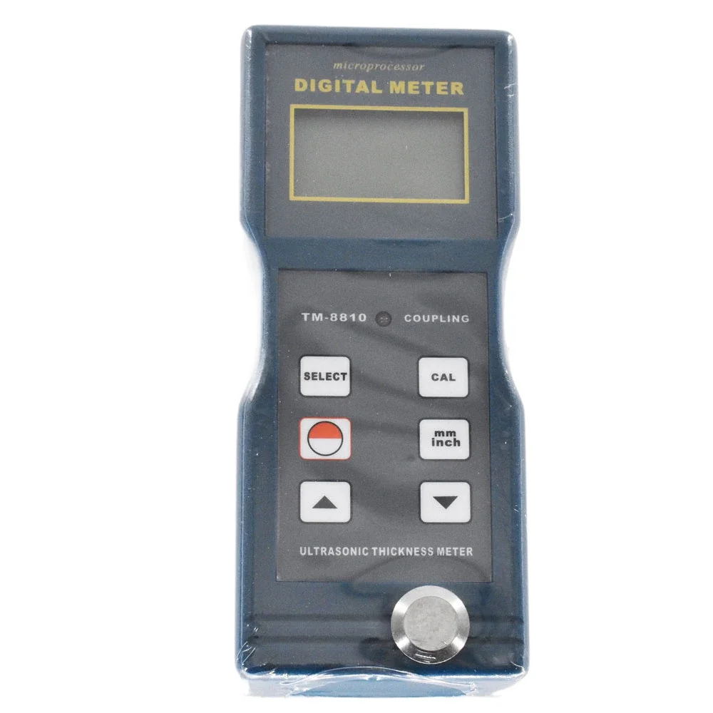 TM-8810 High Resolution Ultrasonic Thickness Meter Metal Thickness Meter Measuring Range 1.5~200mm/0.06~8 Inch