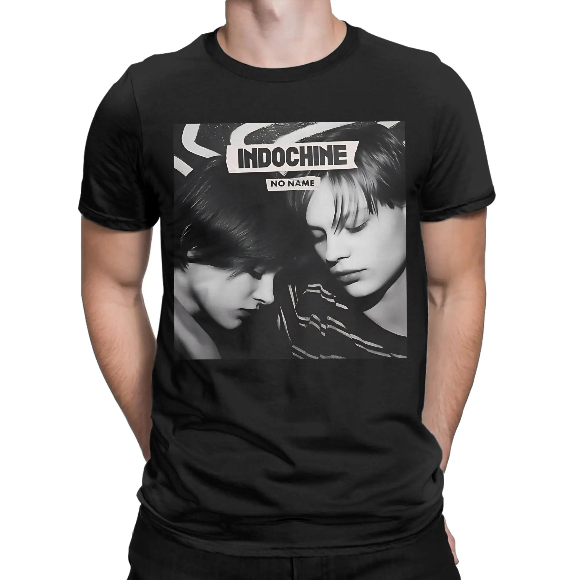 No Name Tour Novelty 100% Cotton T-Shirt Indochine Tees Tops For Men