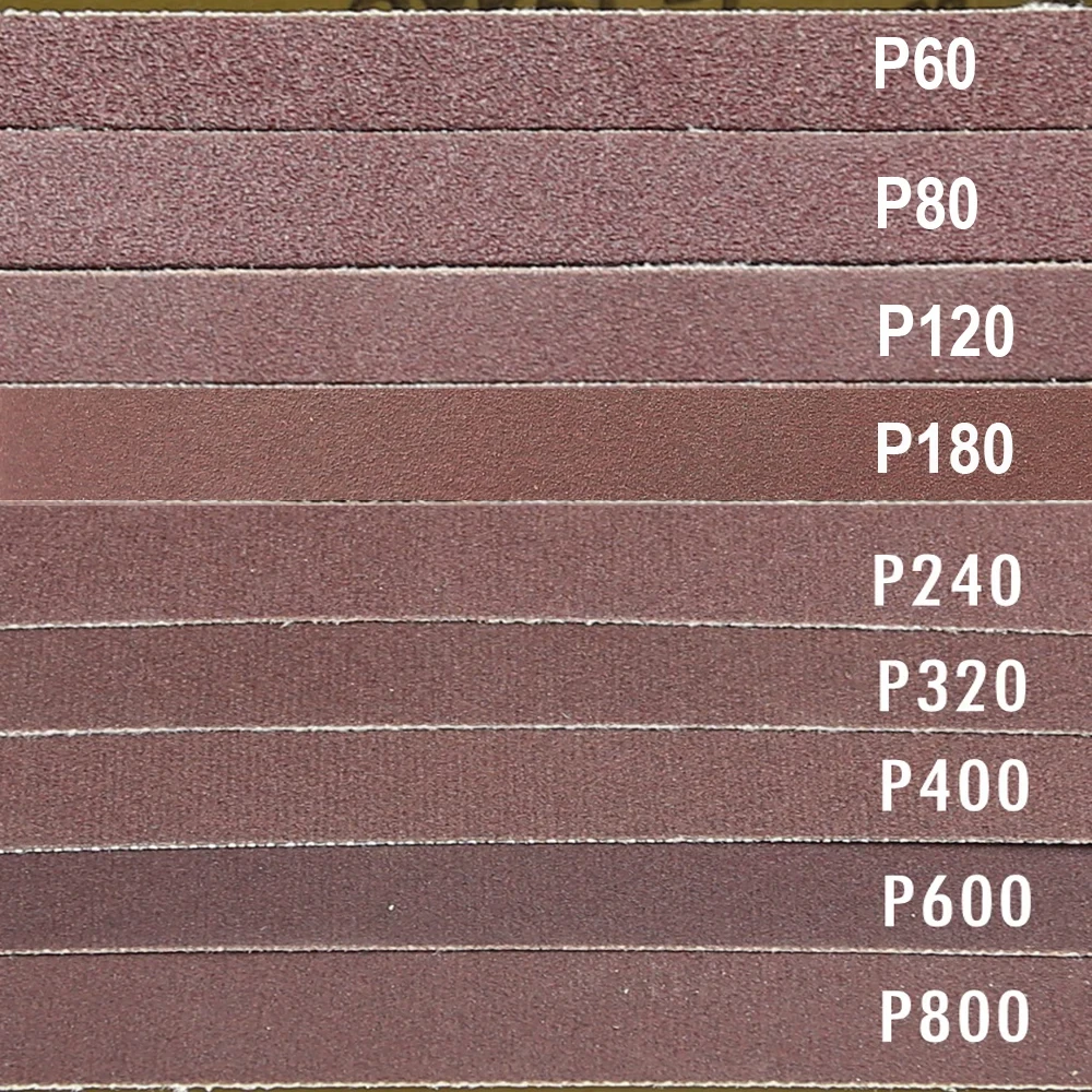 10 peças 762x25mm faixas de lixamento de óxido de alumínio para lixadeira de cinto de 1x30 polegadas polimento de metal para carpintaria