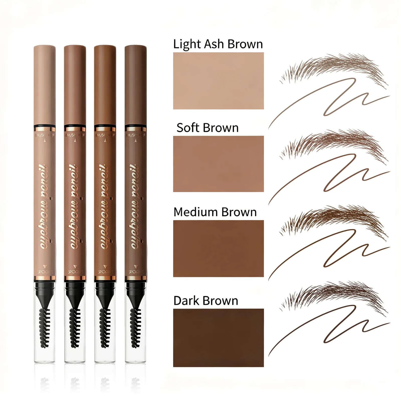 1PC Waterproof and Stain-resistant Extremely Thin Eyebrow Pencil/eyeliner,Natural Wild Eyebrow Look, Silky, Perfect Holiday Gift