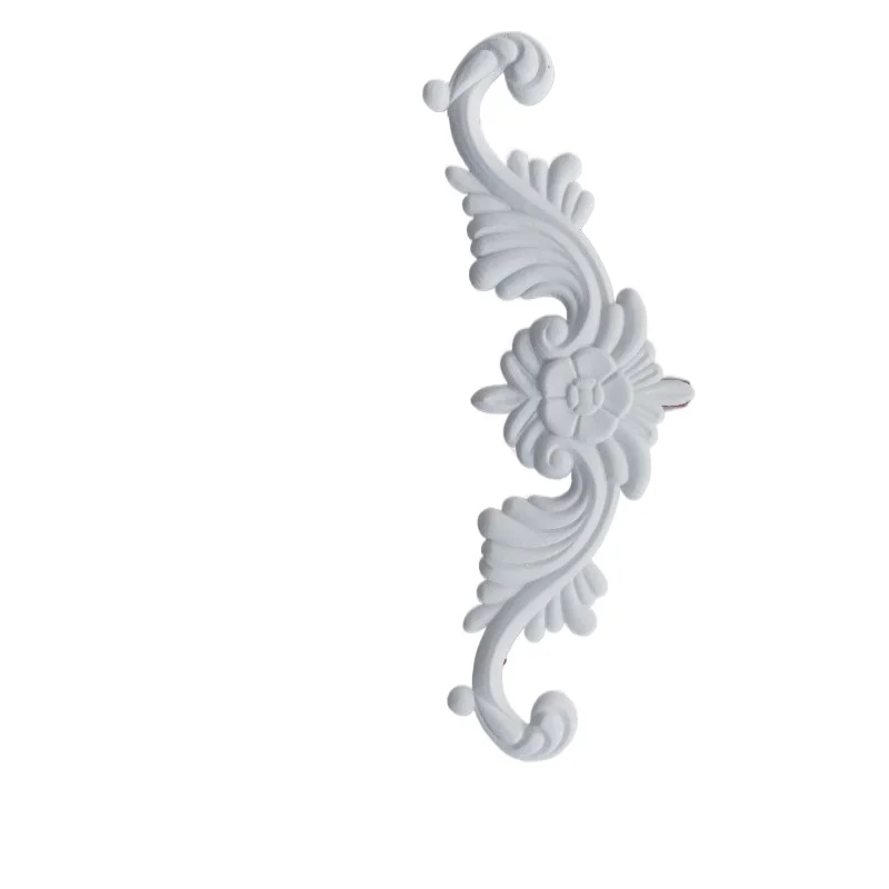 French carved decoration decals PVC hollow flowers relief floral background for floral wall furniture picture frame background