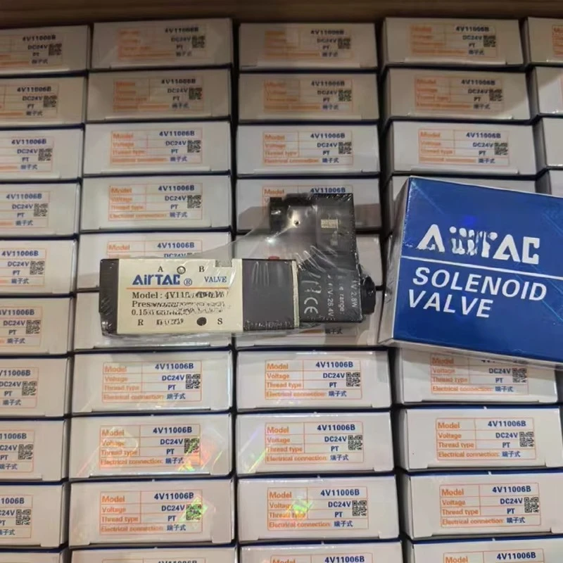 AIRTAC 4V110-06 4V110-06-B 4V110-06-A 4V110-06-C 4V110-06-F 4V110-06-E Two-Position Five-Way Solenoid Valve