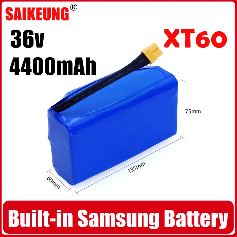 36V Rechargeable Battery Pack 36V 4400mAh Lithium Battery for Balance Car Electric Scooter 36V Range Lasting Battery