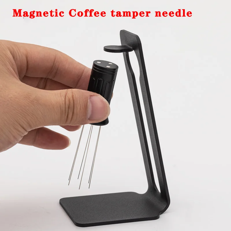 

Magnetic Coffee Tamper Needle Stainless Steel Needle Dispenser Cloth Powder Needle Espresso Coffee Dispenser Barista Utensils