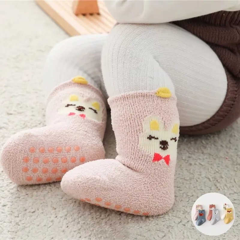 Autumn Winter Thick Warm Baby Stockings Super Soft Middle Tube Socks for Newborn Infant Toddler Boys Girls Mid Calf Long Socks