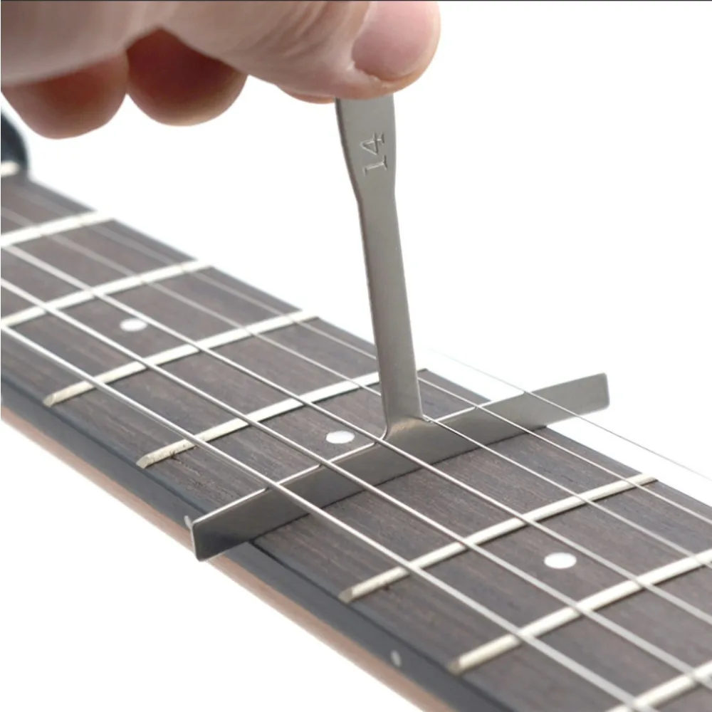 9PCS /Set Guitar Fingerboard Curvature Polishing Measuring Ruler Fingerboard Curvature Ruler Repair Tool