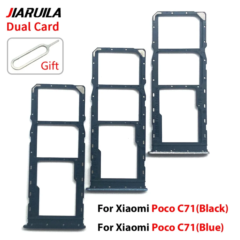 For xiaomi Poco C71 SIM Card Tray Slot Holder Adapter Accessories