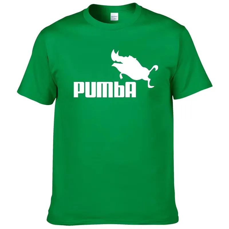 

Pumba printed T-shirt, hip-hop sports T-shirt, short sleeved, wild boar, creativity, large size, 5 quarts, summer