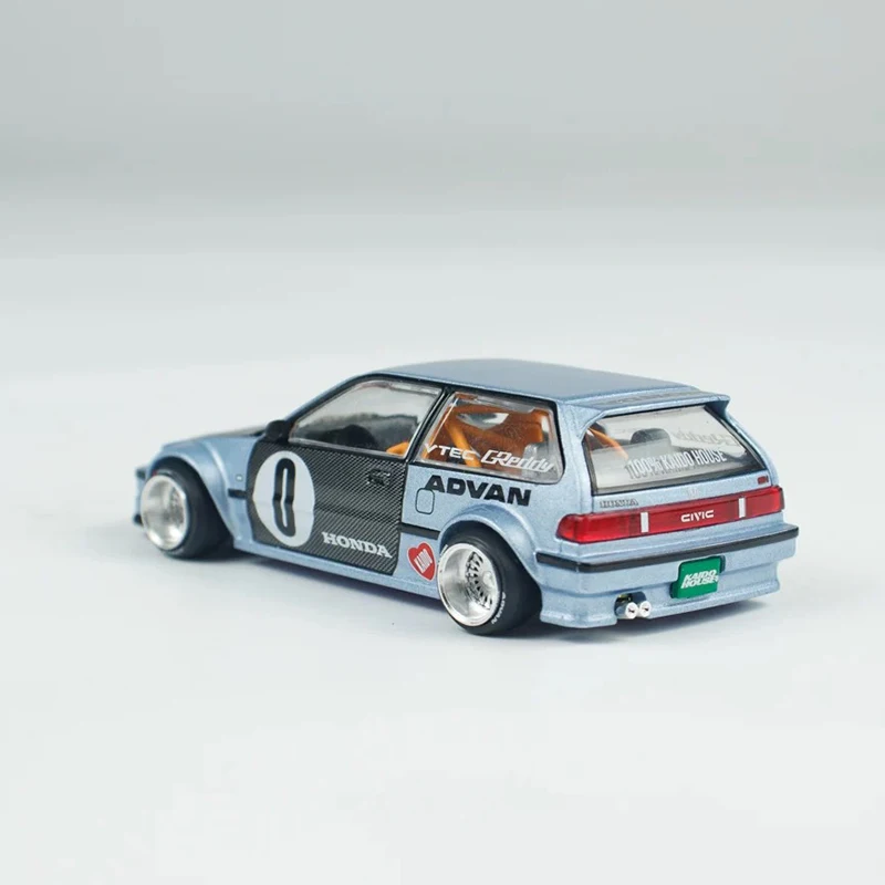 Kaido House 179 *CHASE* 1:64 EF ROULETTE V1 HONDA CIVIC غطاء محرك السيارة القابل للفتح Diecast نموذج سيارة MINIGT KHMG