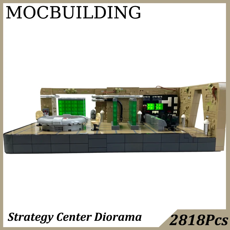 Strategy Center Diorama Model Display Star Movie MOC Building Blocks Construction Toys for Kids Birthday Gift