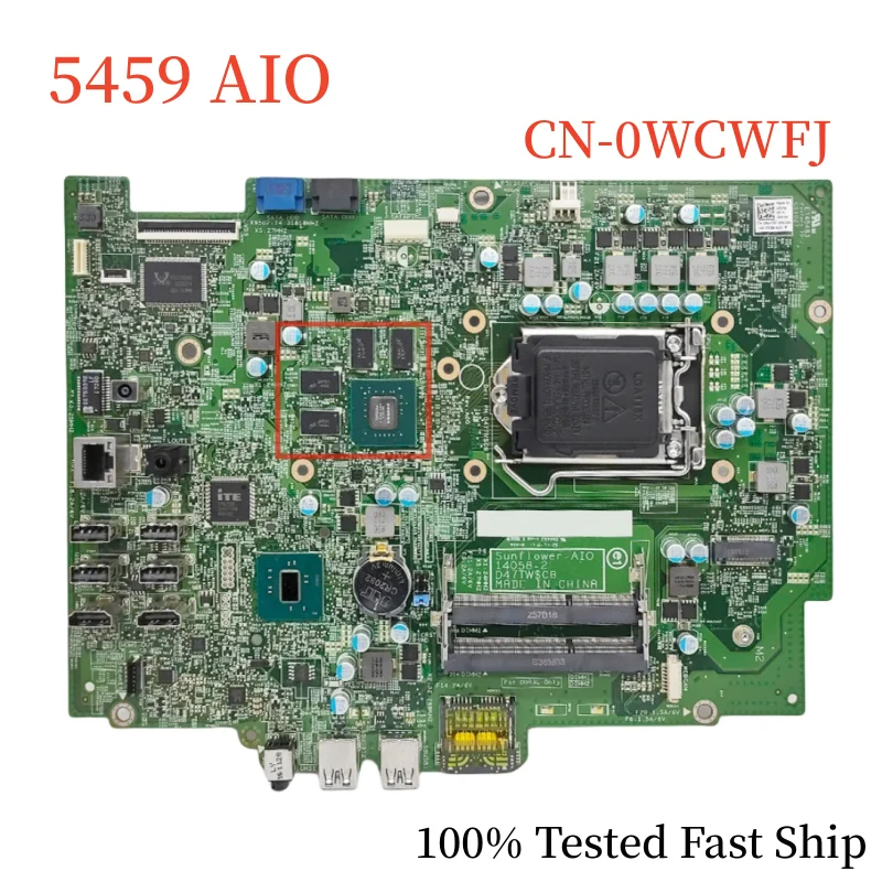 

CN-0WCWFJ для Dell 5459 материнская плата AIO 14058-2 0WCWFJ, поддержка 6-го процессора DDR3L, материнская плата 100%, протестирована, быстрая доставка