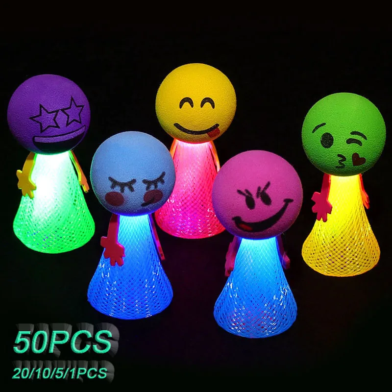 1-50PCS Cute Jumping Doll Spring Toy for Kids Birthday Party Favors Treat Boy Girl Guest Gifts School Prize Goodie Bag Fillers