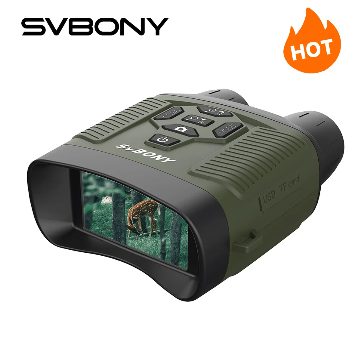 SVBONY SX31 Zoom Digital Infrared Night Vision Binocular Telescope,for Hunting Camping Professional 4K Night Vision Device