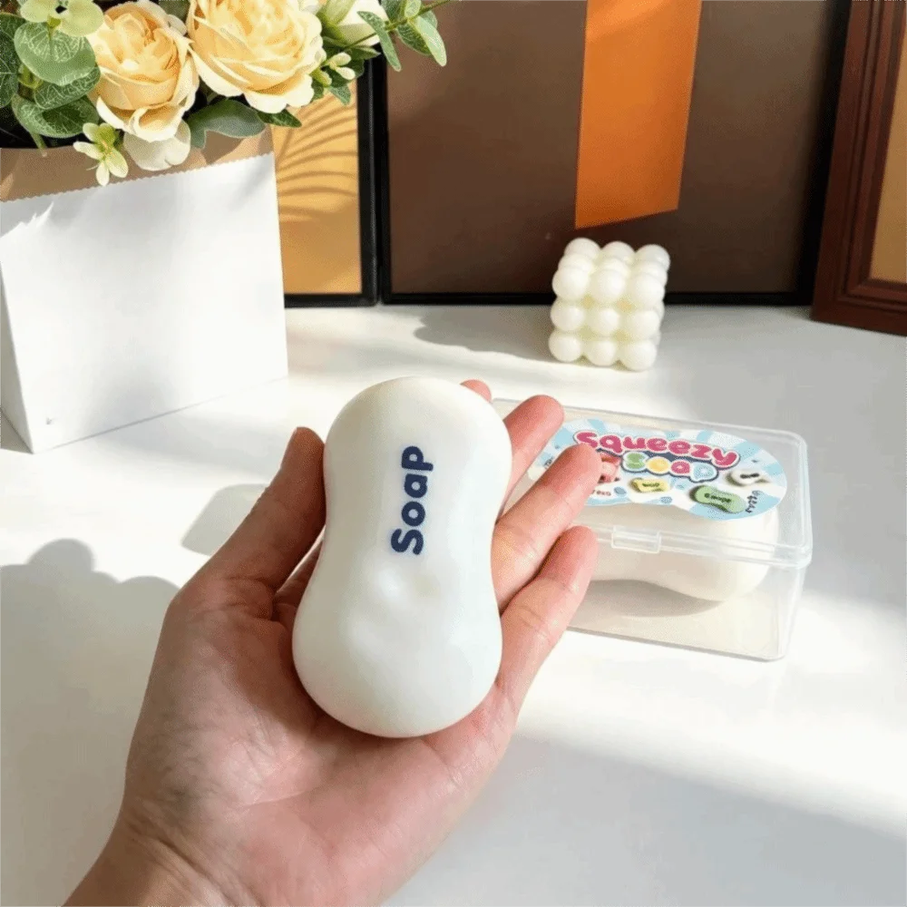 Soap Wax Cracking Squeeze Toy Crispy Feel Handmade Craft Crunchy Sound Ball Crackable Texture Snowball Crunch Squishy Toy​​