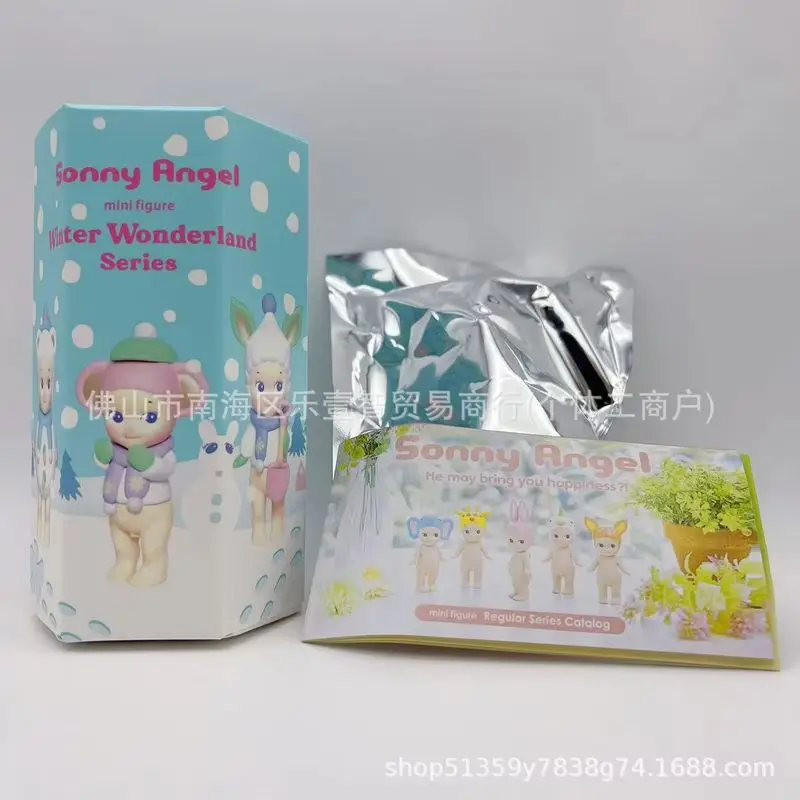 Op voorraad Anime Sonny Angel Blind Box Winter Dreams Series Figuren Ornamenten Poppen Fans Kinderverjaardag Kerstcadeaus Speelgoed