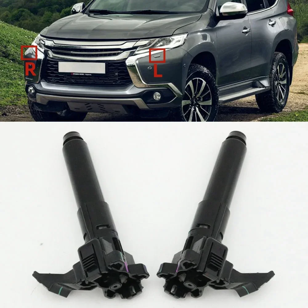 Front Headlight Washer Jet Acutuator Head Lamp Cleaning Sprayer Nozzle For Mitsubishi Pajero Montero Sport 2015-2019